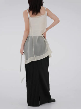 De Ne see-through sleeveless dress