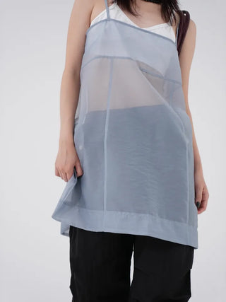 De Ne see-through sleeveless dress