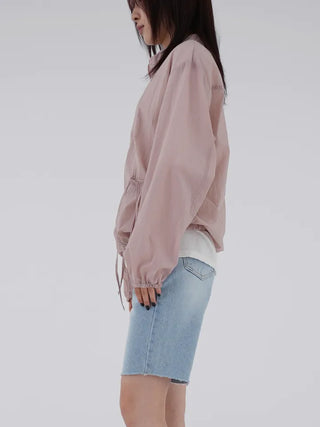 Tiff crinkle pocket jumper