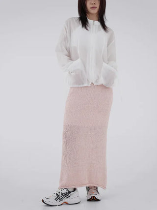 Tiff crinkle pocket jumper