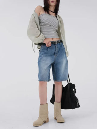 Tiff crinkle pocket jumper