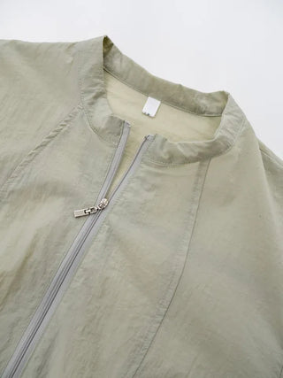Tiff crinkle pocket jumper