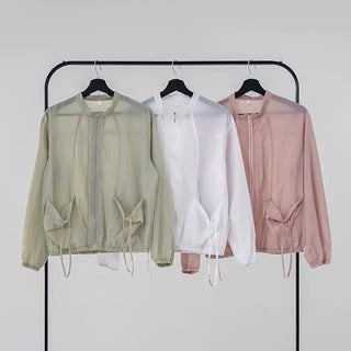 Tiff crinkle pocket jumper