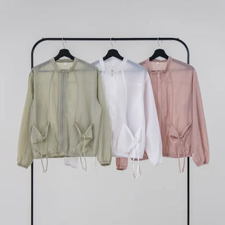 Tiff crinkle pocket jumper