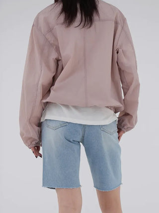 Tiff crinkle pocket jumper