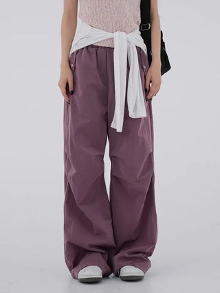 Heeling banding parachute pants