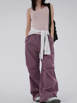 Heeling banding parachute pants