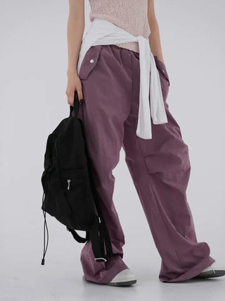 Heeling banding parachute pants