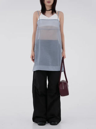 Heeling banding parachute pants