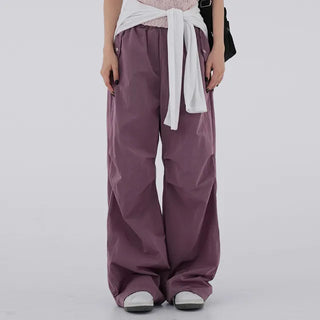 Heeling banding parachute pants