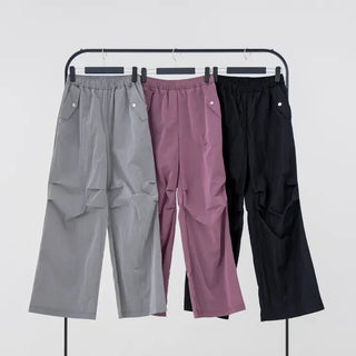 Heeling banding parachute pants