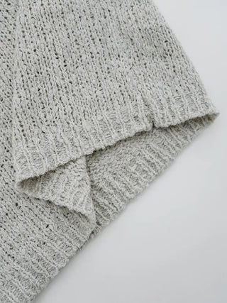 Puel U-neck knit sleeveless top