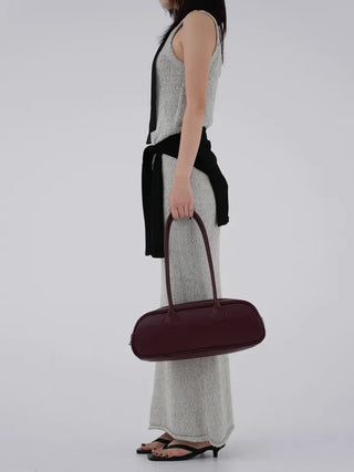 Puel banding knit long skirt