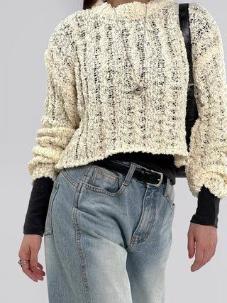 Mellow See-through Crop Knit