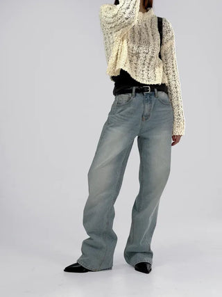 Mellow See-through Crop Knit