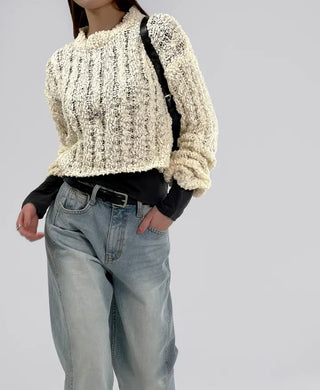 Mellow See-through Crop Knit