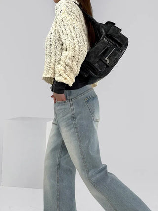 Mellow See-through Crop Knit