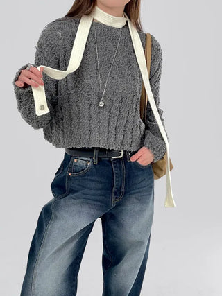 Mellow See-through Crop Knit