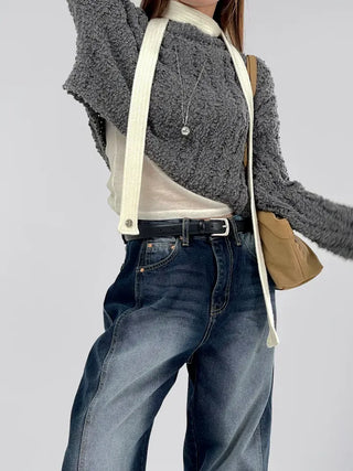 Mellow See-through Crop Knit