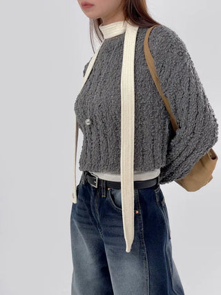 Mellow See-through Crop Knit