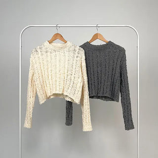 Mellow See-through Crop Knit