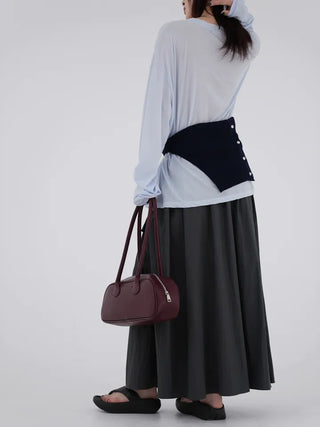 Rebel front pocket long skirt