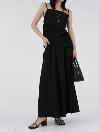 Rebel front pocket long skirt