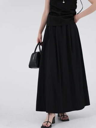 Rebel front pocket long skirt