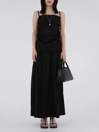 Rebel front pocket long skirt
