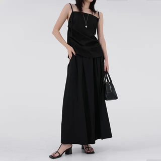 Rebel front pocket long skirt