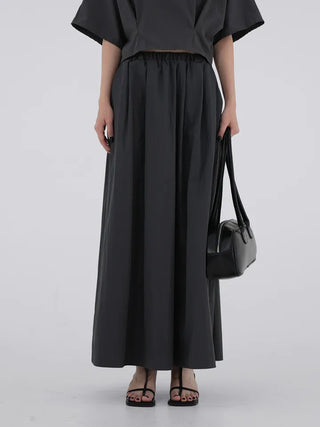 Rebel front pocket long skirt