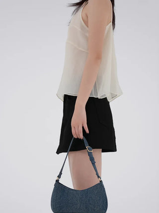 Mimu cutout see-through bustier