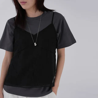 Mimu cutout see-through bustier