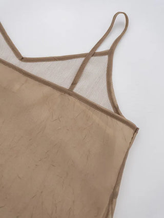 Mimu cutout see-through bustier