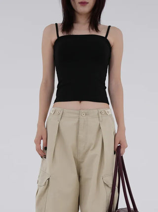 Ivelyn Square Basic Sleeveless Cap
