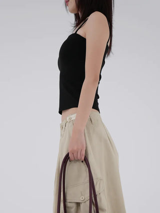 Ivelyn Square Basic Sleeveless Cap