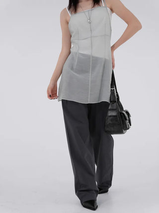Ivelyn Square Basic Sleeveless Cap