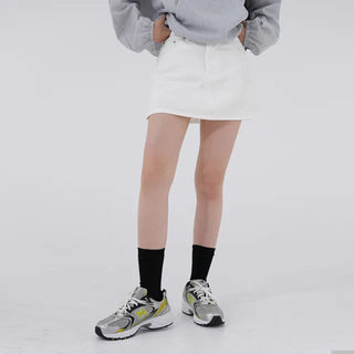 Pale Basic A-Line Skirt Pants