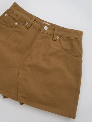 Pale Basic A-Line Skirt Pants