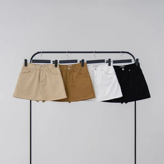Pale Basic A-Line Skirt Pants