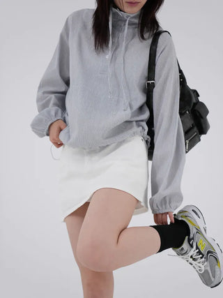 Pale Basic A-Line Skirt Pants