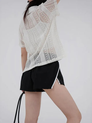Snane lace collar shirt