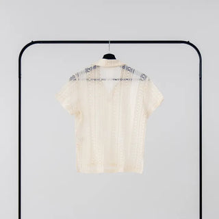 Snane lace collar shirt