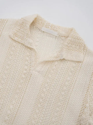 Snane lace collar shirt