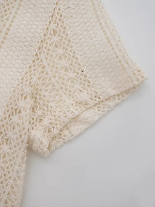 Snane lace collar shirt