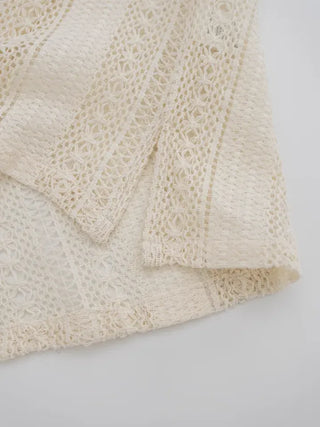 Snane lace collar shirt