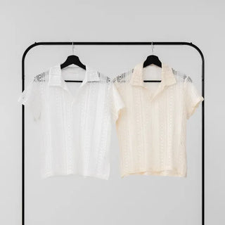 Snane lace collar shirt