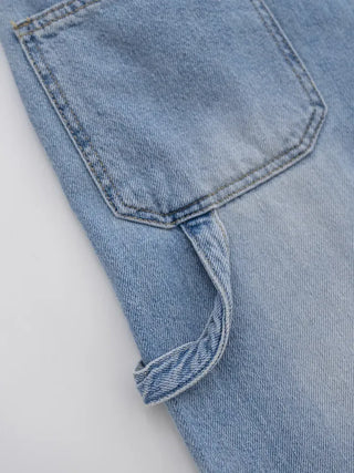 Paru Washed Wide Denim Pants