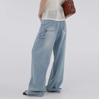 Paru Washed Wide Denim Pants