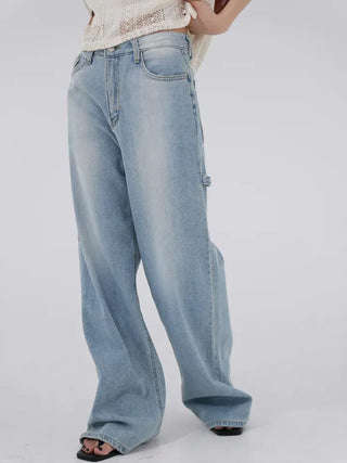 Paru Washed Wide Denim Pants
